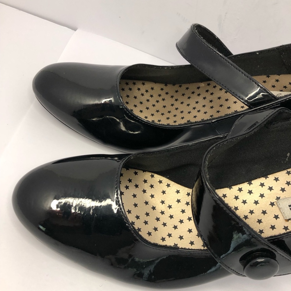 American Eagle Outfitter Black Patent Mary Jane Heels 10 Whimsigoth Classic - Picture 6 of 12